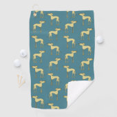 Serviette De Golf Motif de chien amusant (En situation)