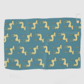 Serviette De Golf Motif de chien amusant (Horizontal)
