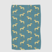 Serviette De Golf Motif de chien amusant (Devant)