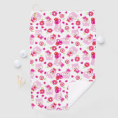 Serviette De Golf Motif De Chouettes, Chouettes Mignonnes, Chouettes (En situation)