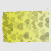 Serviette De Golf Motif de coeur 22 (Horizontal)