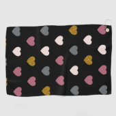 Serviette De Golf Motif de coeur 30 (Horizontal)