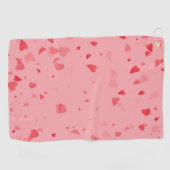 Serviette De Golf Motif de coeur 34 (Horizontal)