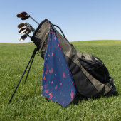 Serviette De Golf Motif de coeur 40 (Vert)