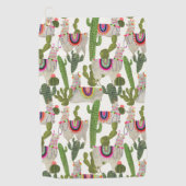 Serviette De Golf Motif de collection Llamarama (Devant)