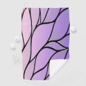 Serviette De Golf Motif de congé créatif Pearlescent violet (En situation)