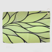 Serviette De Golf Motif de congé créatif vert olive (Horizontal)