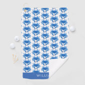 Serviette De Golf Motif de crabe bleu (En situation)