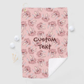 Serviette De Golf Motif de dessin de chef calmar (En situation)