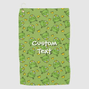 Serviette De Golf Motif de dessin de grenouille