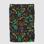 Serviette De Golf Motif de Fiesta du Mexique (Devant)