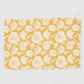 Serviette De Golf Motif de fleur d'or (Horizontal)