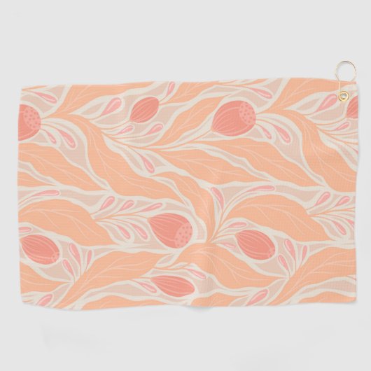 Serviette De Golf Motif de fleurs (Horizontal)