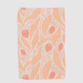 Serviette De Golf Motif de fleurs (Devant)