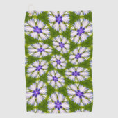 Serviette De Golf Motif de fleurs blanches (Devant)