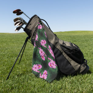 Serviette De Golf Motif de fleurs Cosmos roses
