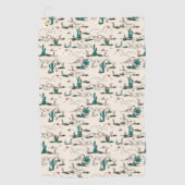 Serviette De Golf Motif de floraison de Succulents (Devant)