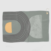 Serviette De Golf motif de formes Abstraites de Bohême (Horizontal)