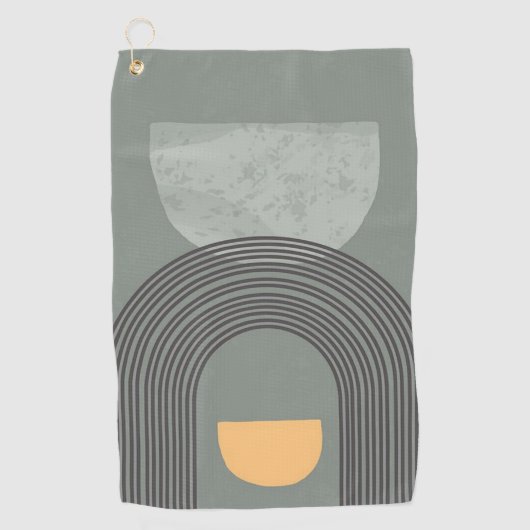 Serviette De Golf motif de formes Abstraites de Bohême (Devant)