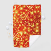 Serviette De Golf Motif de formes cardiaques-25622 (En situation)