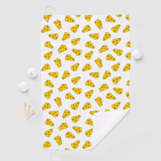 Serviette De Golf Motif de fromage mou (En situation)