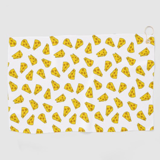 Serviette De Golf Motif de fromage mou (Horizontal)