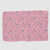 Serviette De Golf Motif de glace rose (Horizontal)