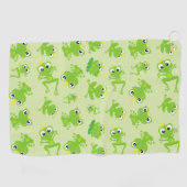 Serviette De Golf Motif de grenouille, Grenouilles mignonnes, Grenou (Horizontal)