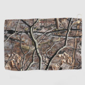 Serviette De Golf Motif de la chasse au camouflage 8 (Horizontal)
