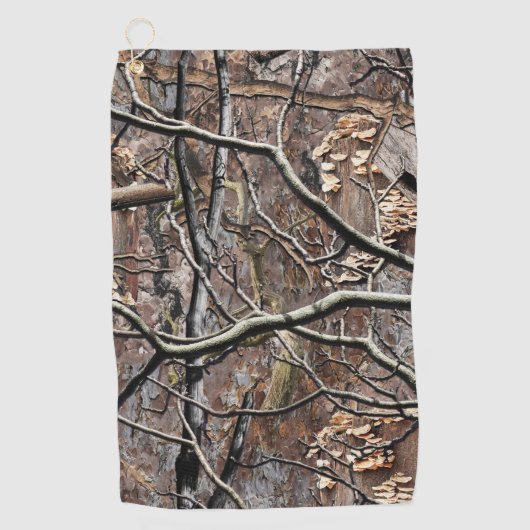 Serviette De Golf Motif de la chasse au camouflage 8 (Devant)