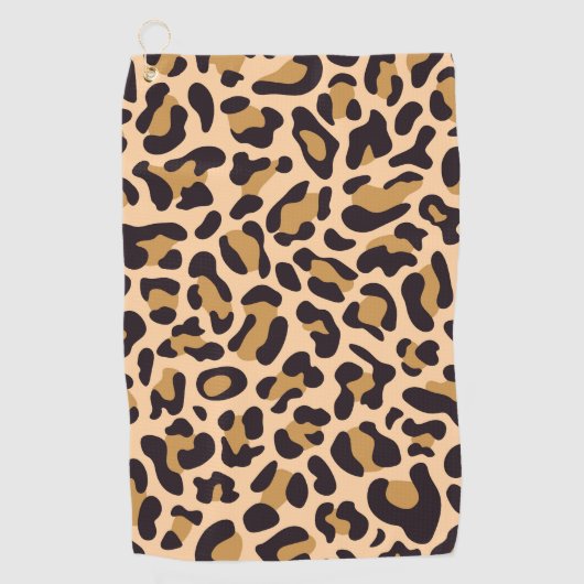 Serviette De Golf Motif de Leopard (Devant)