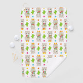 Serviette De Golf Motif De Llamas, Cute Llamas, Alpacas, Cactus (En situation)