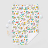 Serviette De Golf Motif De Llamas, Cute Llamas, Alpacas, Fleurs (En situation)