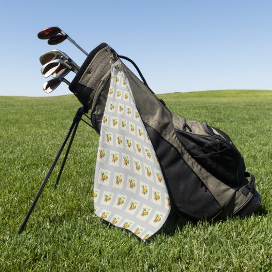 Serviette De Golf Motif de logo d'entreprise (Vert)