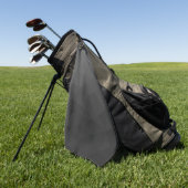 Serviette De Golf Motif de maille géométrique à dégradé gris foncé (Vert)