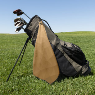 Serviette De Golf Motif de maille géométrique à dégradé marron