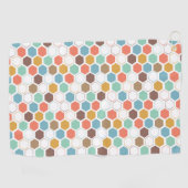 Serviette De Golf Motif de module de ruche d'abeille (Horizontal)