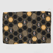 Serviette De Golf Motif de nid d'abeille (Horizontal)