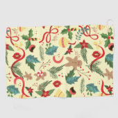 Serviette De Golf Motif de Noël (Horizontal)