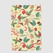 Serviette De Golf Motif de Noël (Devant)