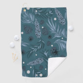 Serviette De Golf Motif de Noël, Pine Snow 12 (En situation)