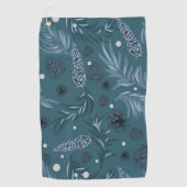 Serviette De Golf Motif de Noël, Pine Snow 12 (Devant)