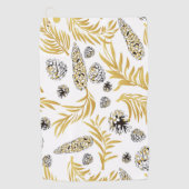 Serviette De Golf Motif de Noël, Pine Snow 5 (Devant)