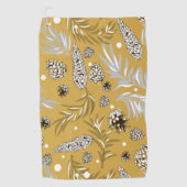 Serviette De Golf Motif de Noël, Pine Snow 6 (Devant)