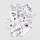 Serviette De Golf Motif de Noël, Pine Snow 7 (En situation)