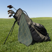 Serviette De Golf Motif de noeud celtique (Vert)