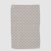 Serviette De Golf Motif de nom Golfer (Devant)