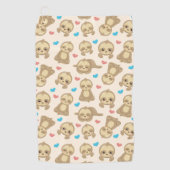 Serviette De Golf Motif De Parfums, Mignons Parfums, Coeurs (Devant)