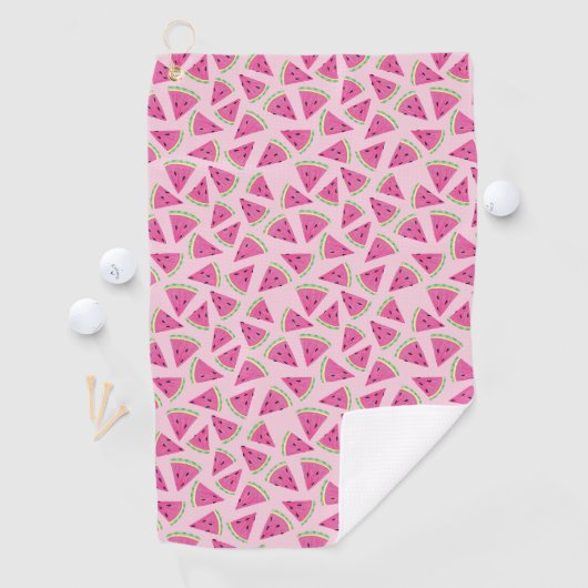 Serviette De Golf Motif de pastèque de fruits tropicaux d'été (En situation)