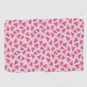 Serviette De Golf Motif de pastèque de fruits tropicaux d'été (Horizontal)
